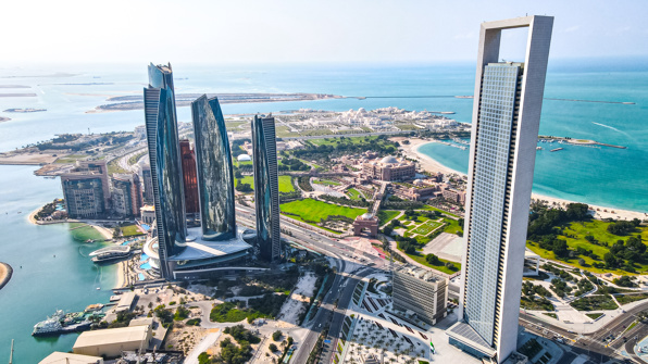 Abu Dhabi city from above