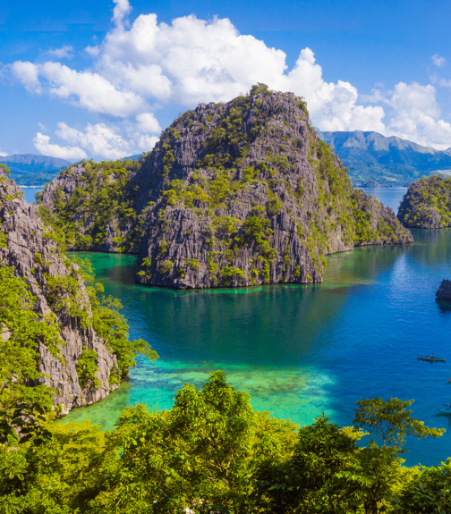 Twin Lagoon Paradise With Limestone Cliffs - Coron, Palawan - Philippines