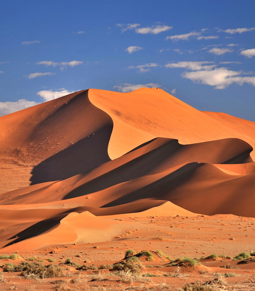 Namibia. Red dunes in the Namib Desert